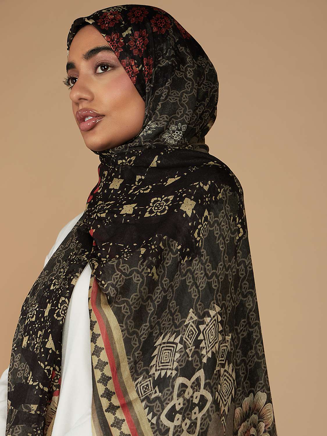 Buy Aab Flower Print Hijab, Multi Online at johnlewis.com