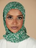 Aab Verdant Print Hijab, Multi