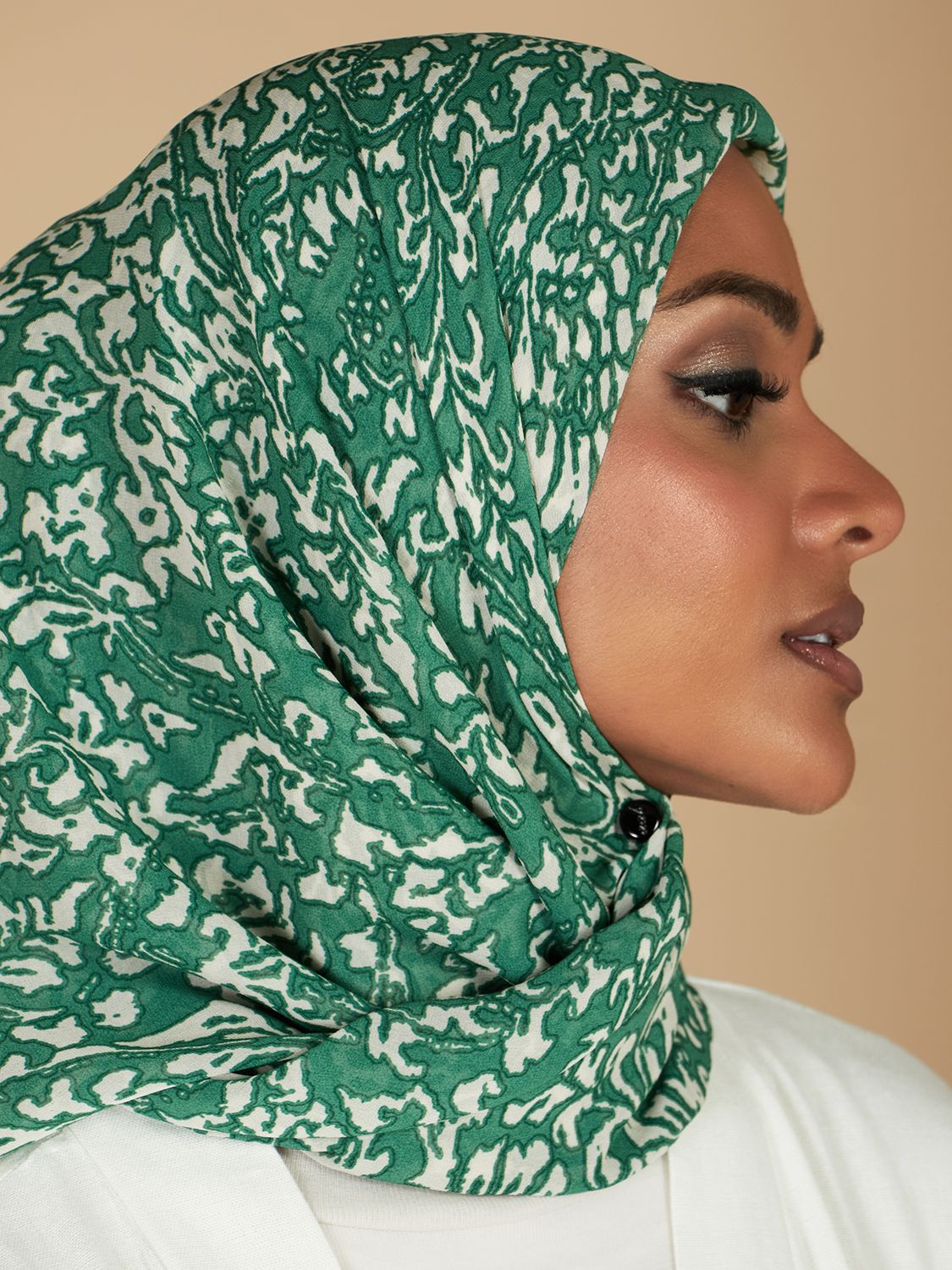 Aab Verdant Print Hijab, Multi, One Size