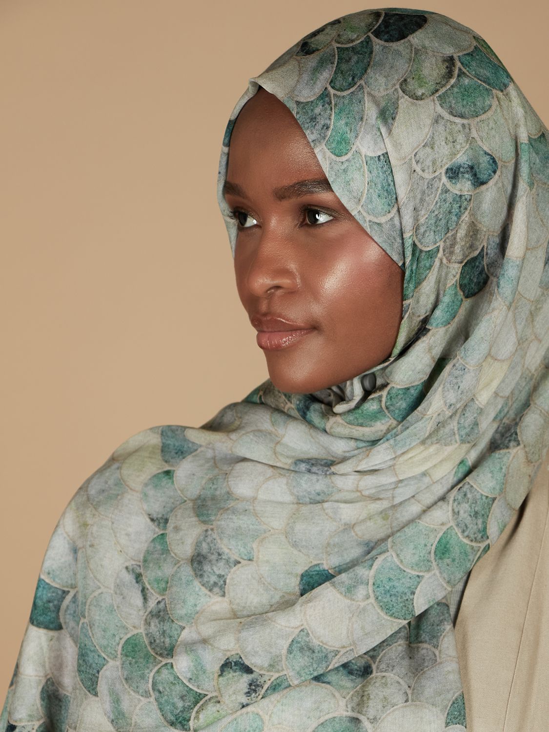 Aab Cupola Print Hijab, Multi, One Size