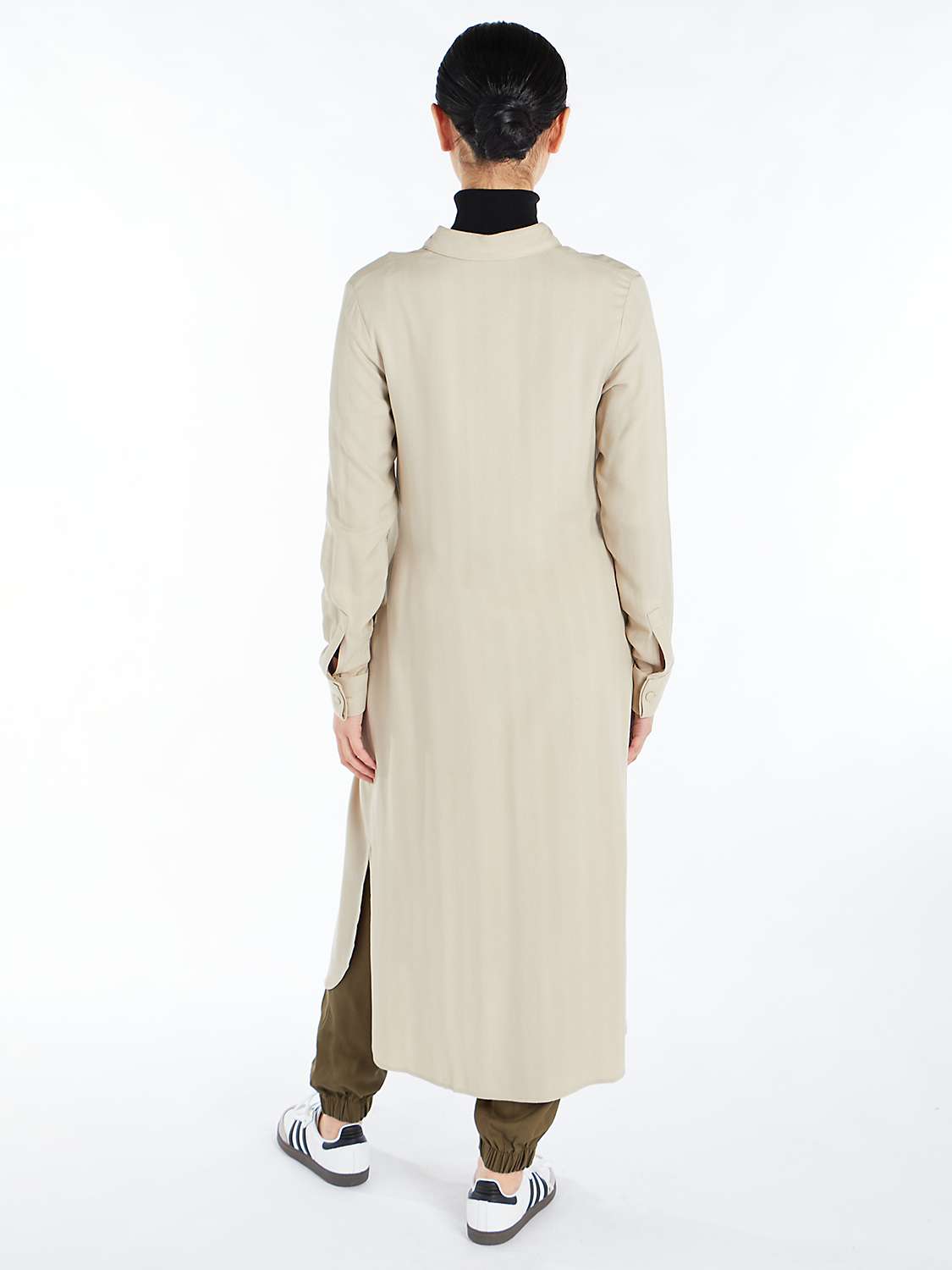 Buy Aab Shirt Midi Dress, Stone Online at johnlewis.com