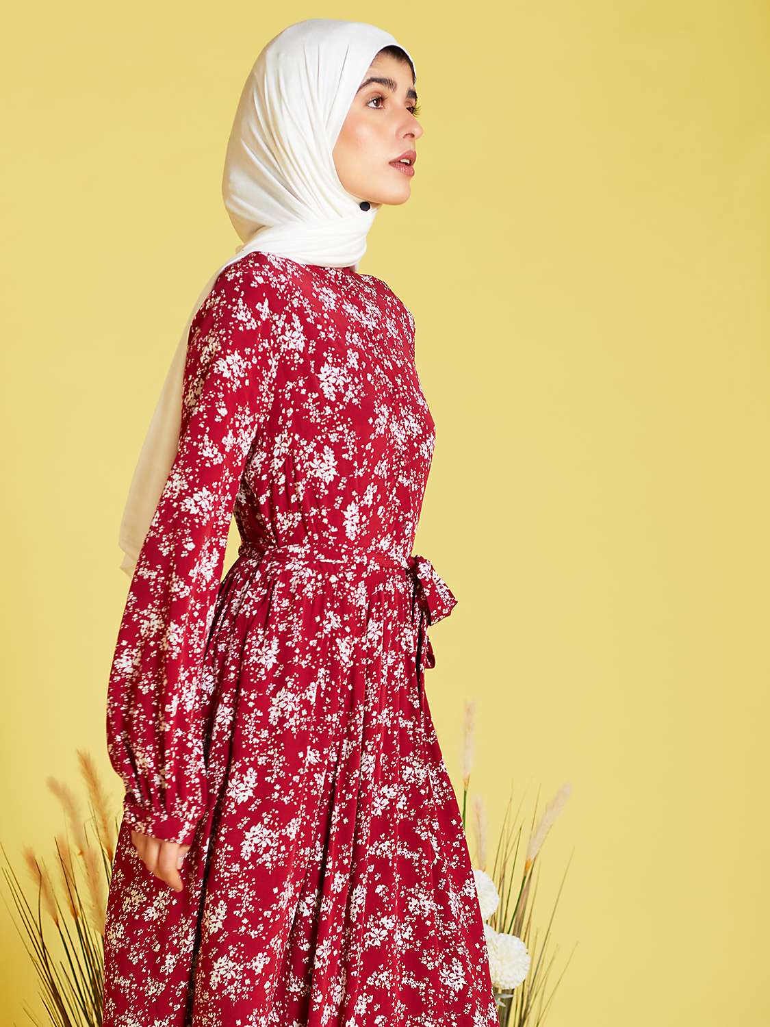Buy Aab Freesia Maxi Dress, Red/Multi Online at johnlewis.com