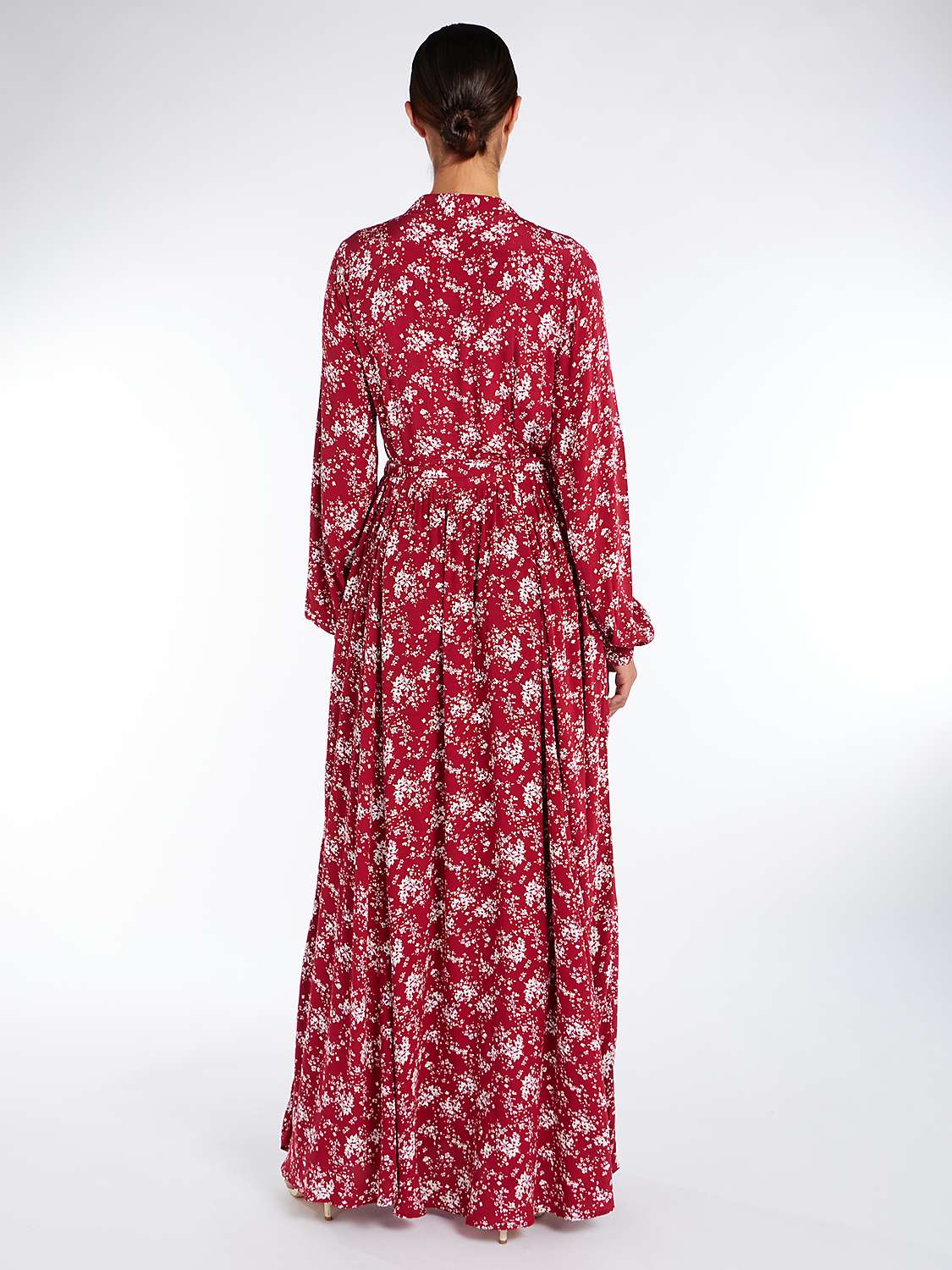 Buy Aab Freesia Maxi Dress, Red/Multi Online at johnlewis.com