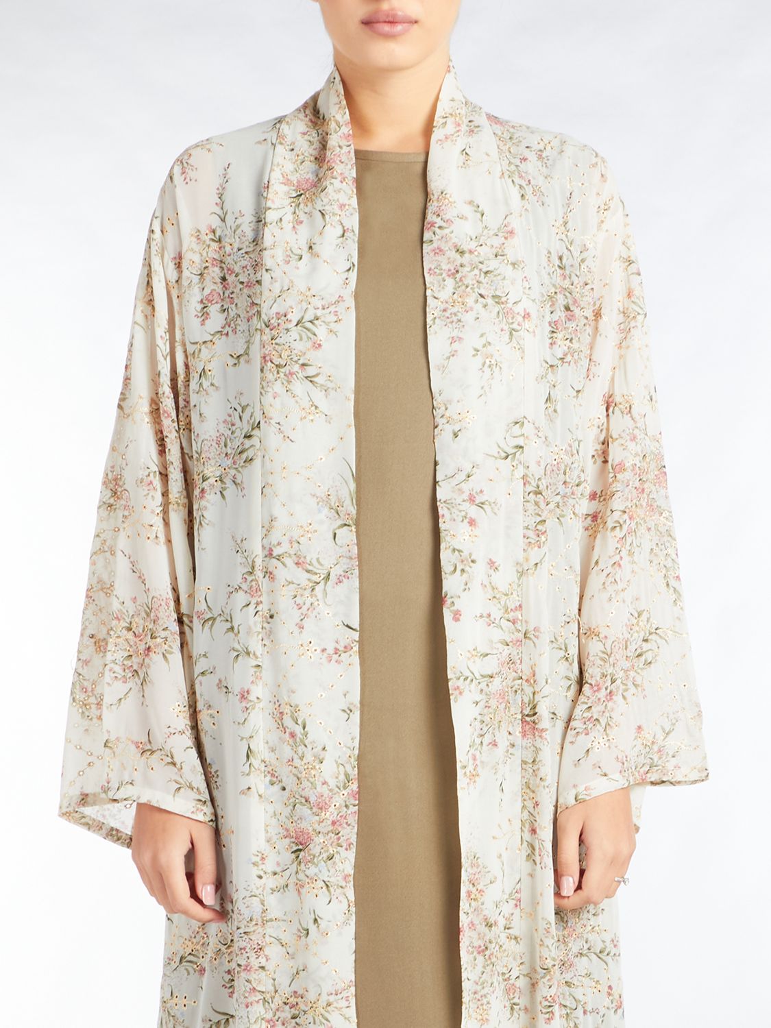 Buy Aab Whimsical Garden Print Kimono Jacket, Multi Online at johnlewis.com