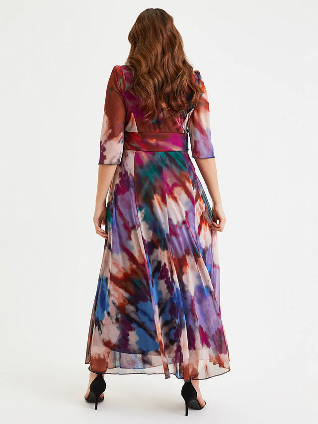 Scarlett & Jo Verity Maxi Dress, Tan/Indigo