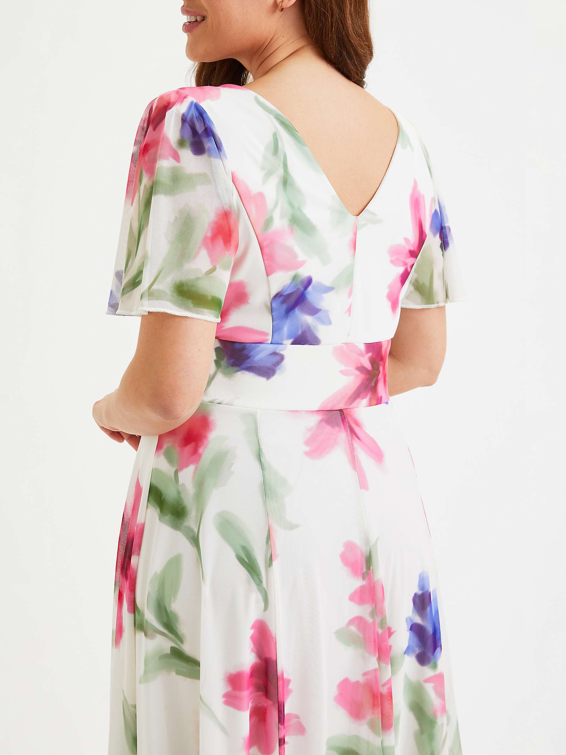 Buy Scarlett & Jo Isabelle Floral Maxi Dress, Ivory/Multi Online at johnlewis.com