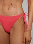 Reiss Riah Tie Side Bikini Bottoms, Coral