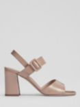 L.K.Bennett Rae Patent Leather Sandals, Nude
