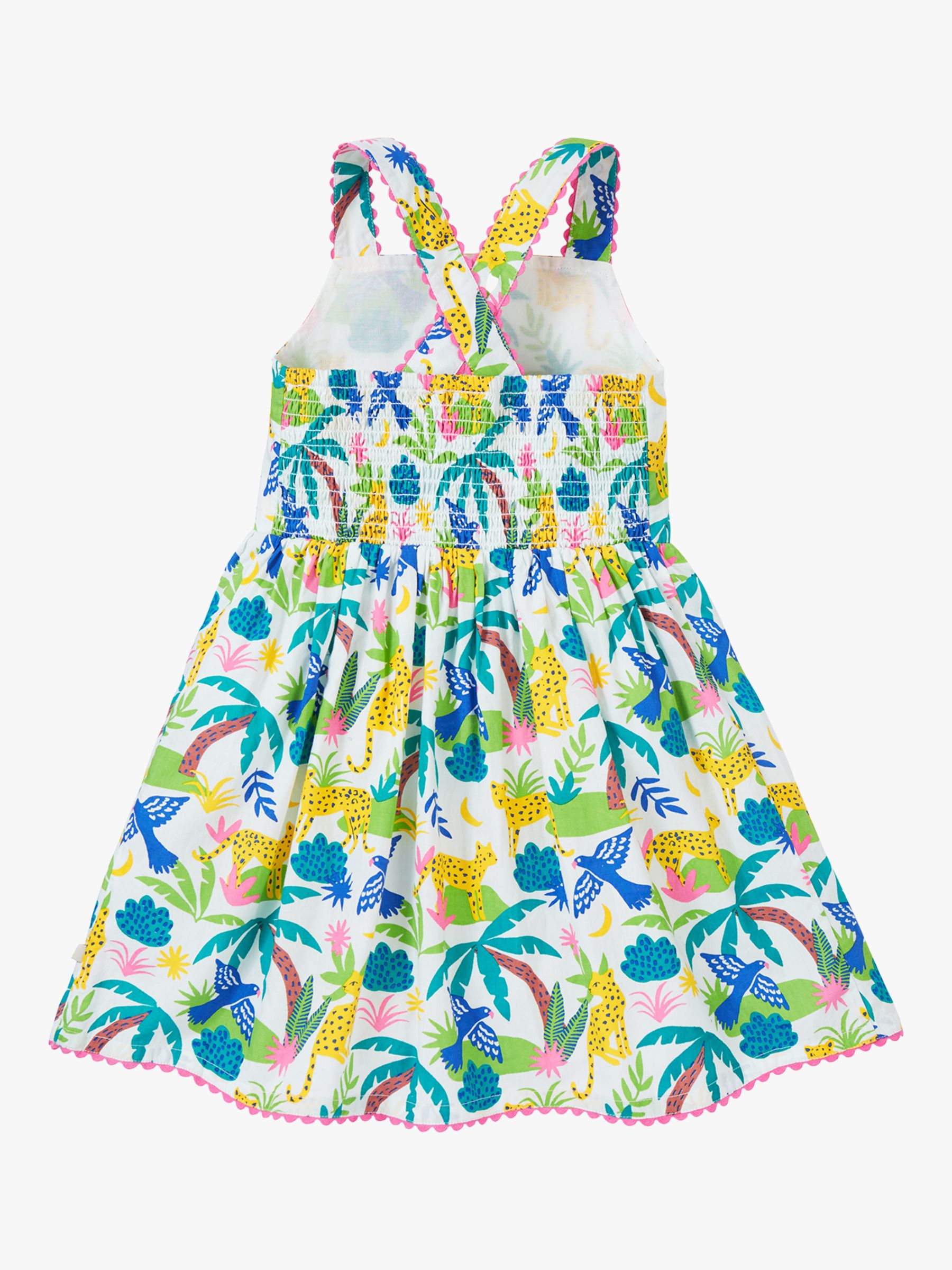 Buy Frugi Kids' Organic Cotton Seraph Dress, Jaguar Jungle Online at johnlewis.com