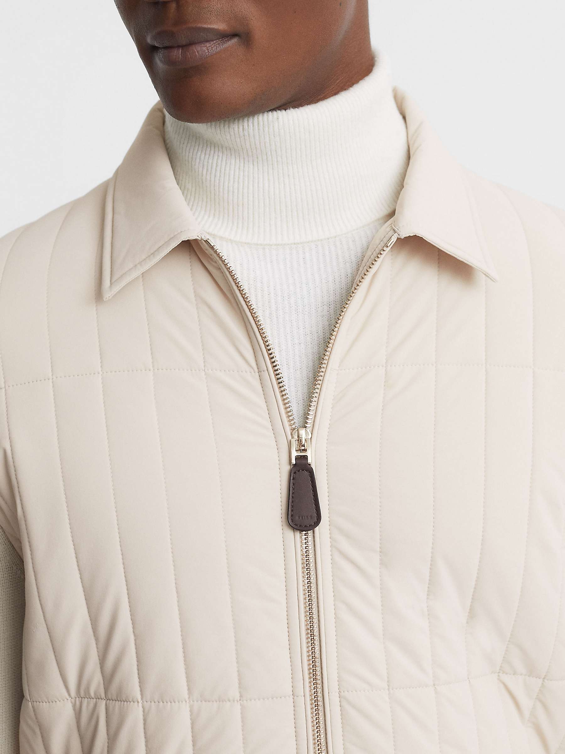 Buy Reiss Tosca Long Sleeve Through Quilted Jacket Online at johnlewis.com