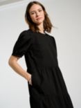 Baukjen Georgiana Organic Cotton Tiered Midi Dress, Black