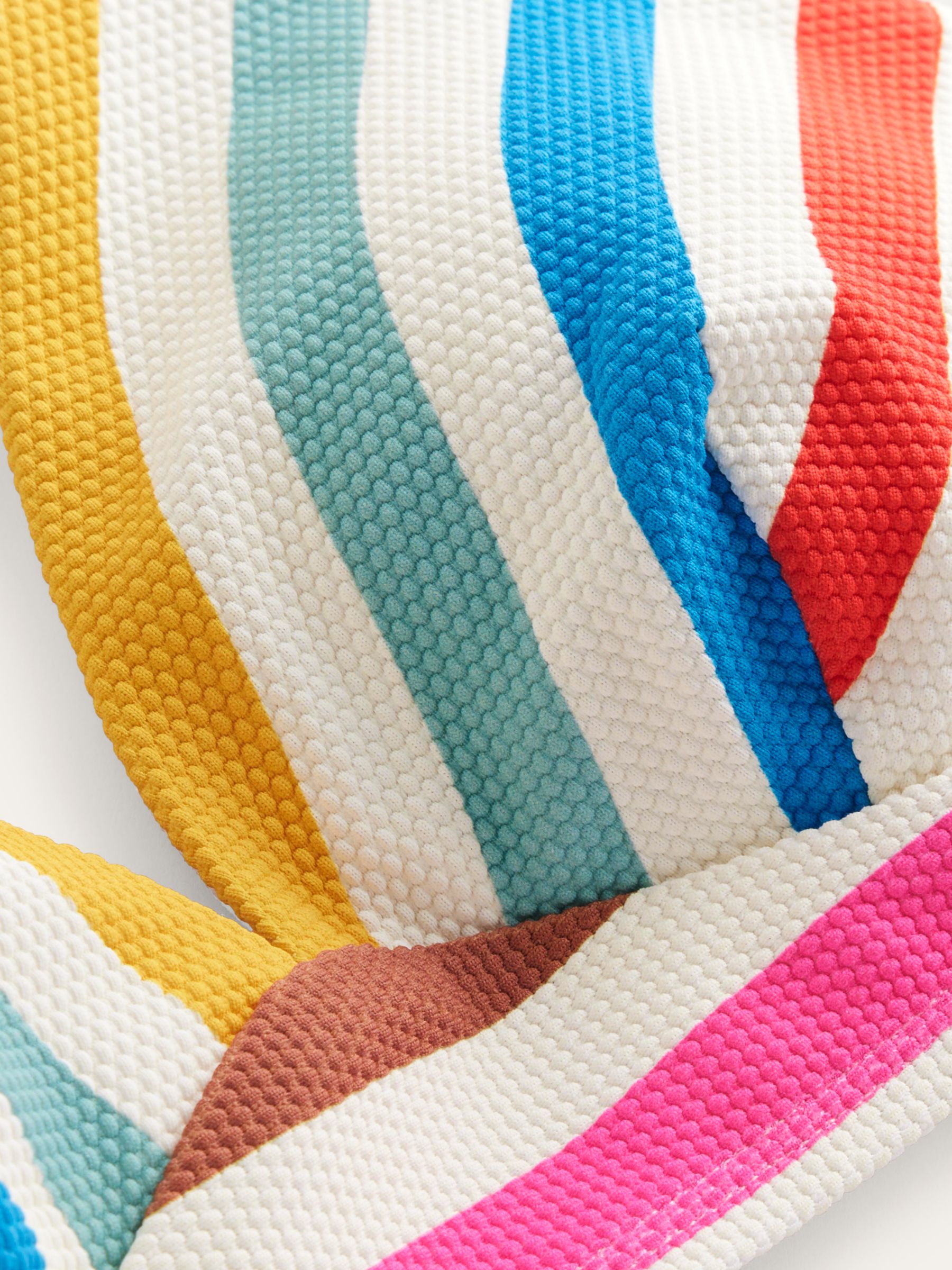 Boden Arezzo Textured Stripe Bikini Top, Multi, 8