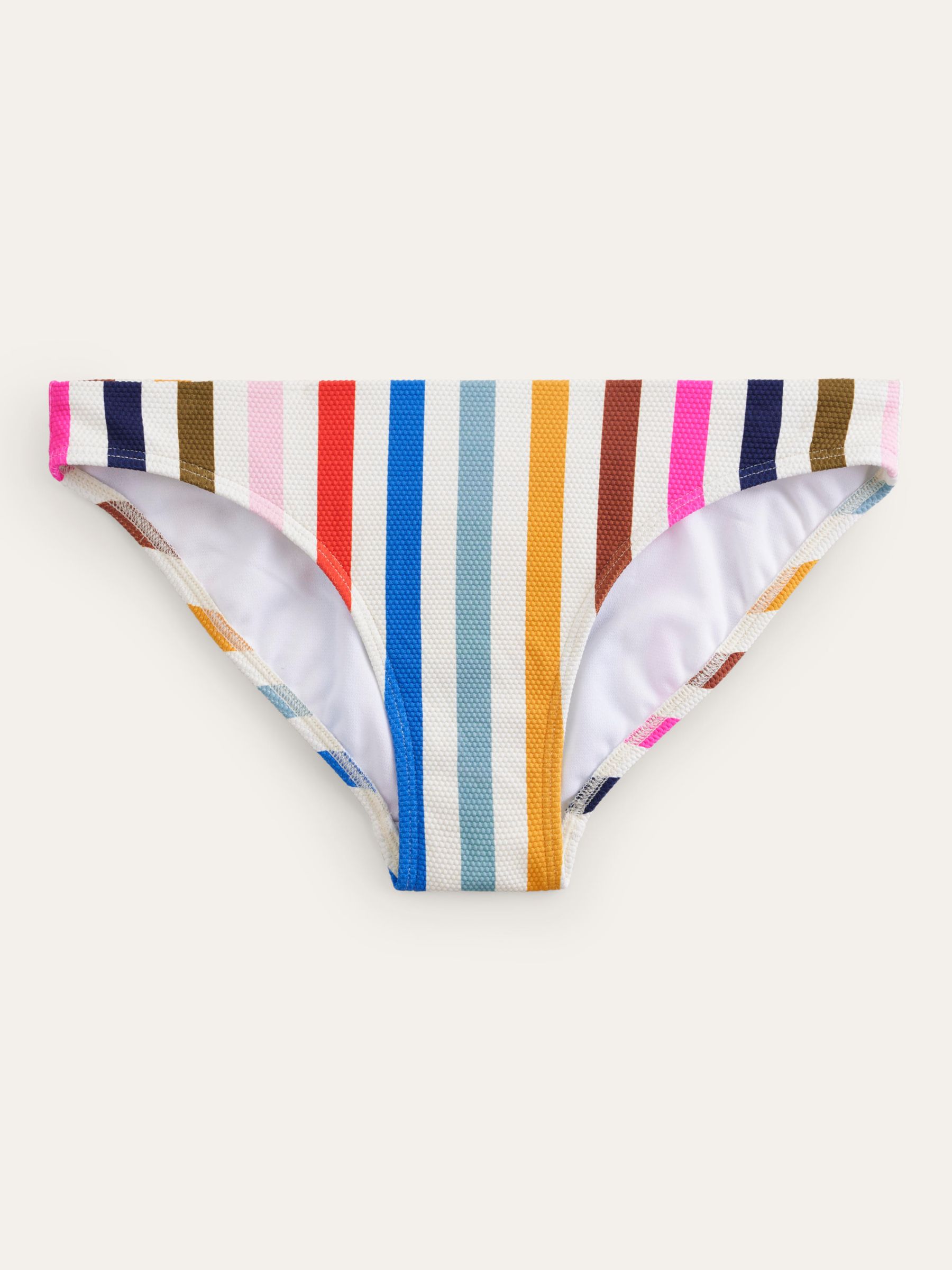 Buy Boden Arezzo Texture Stripe Bikini Bottoms, Multi Online at johnlewis.com