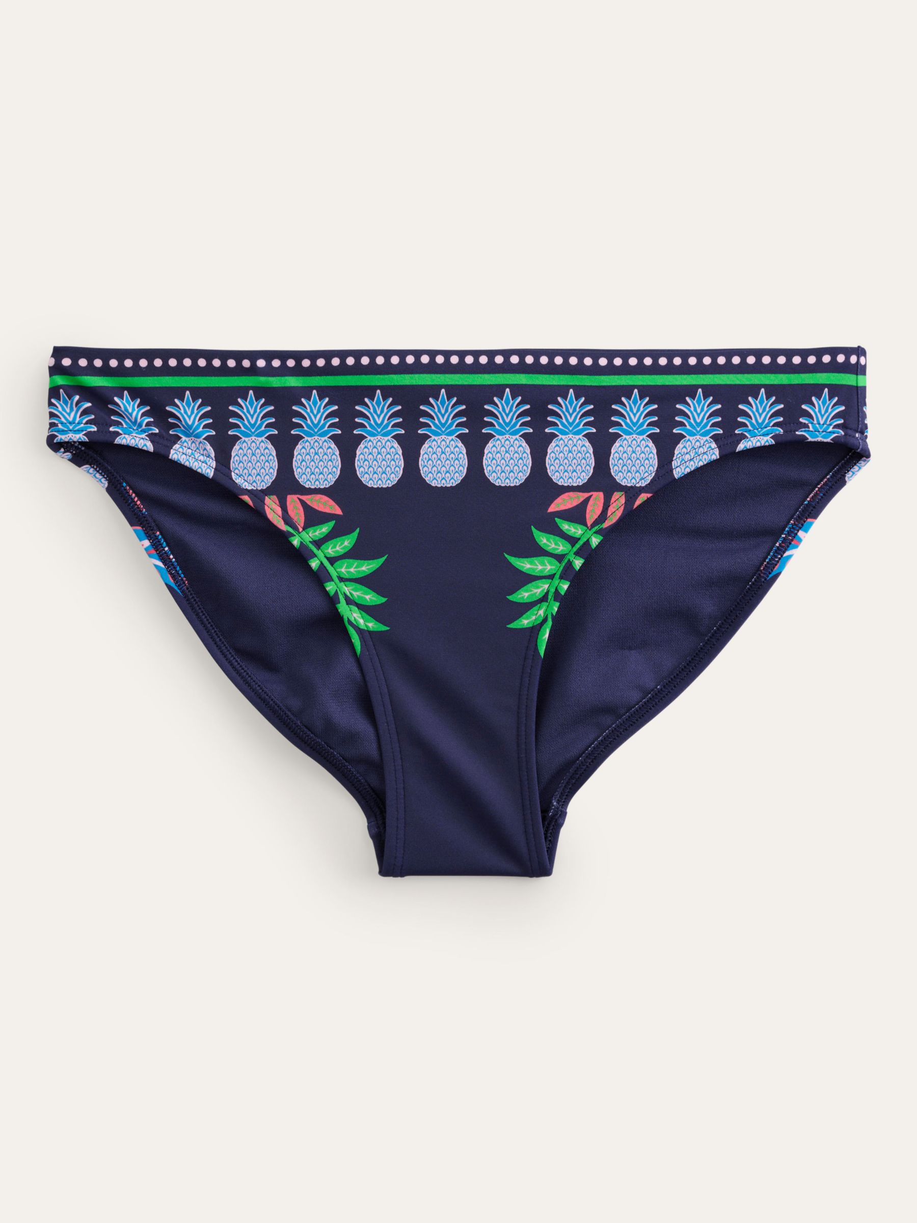 Boden Classic Tropic Bikini Bottoms, French Navy, 8