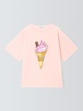 Olivia Rubin Kids' Ice Cream T-Shirt, Pink