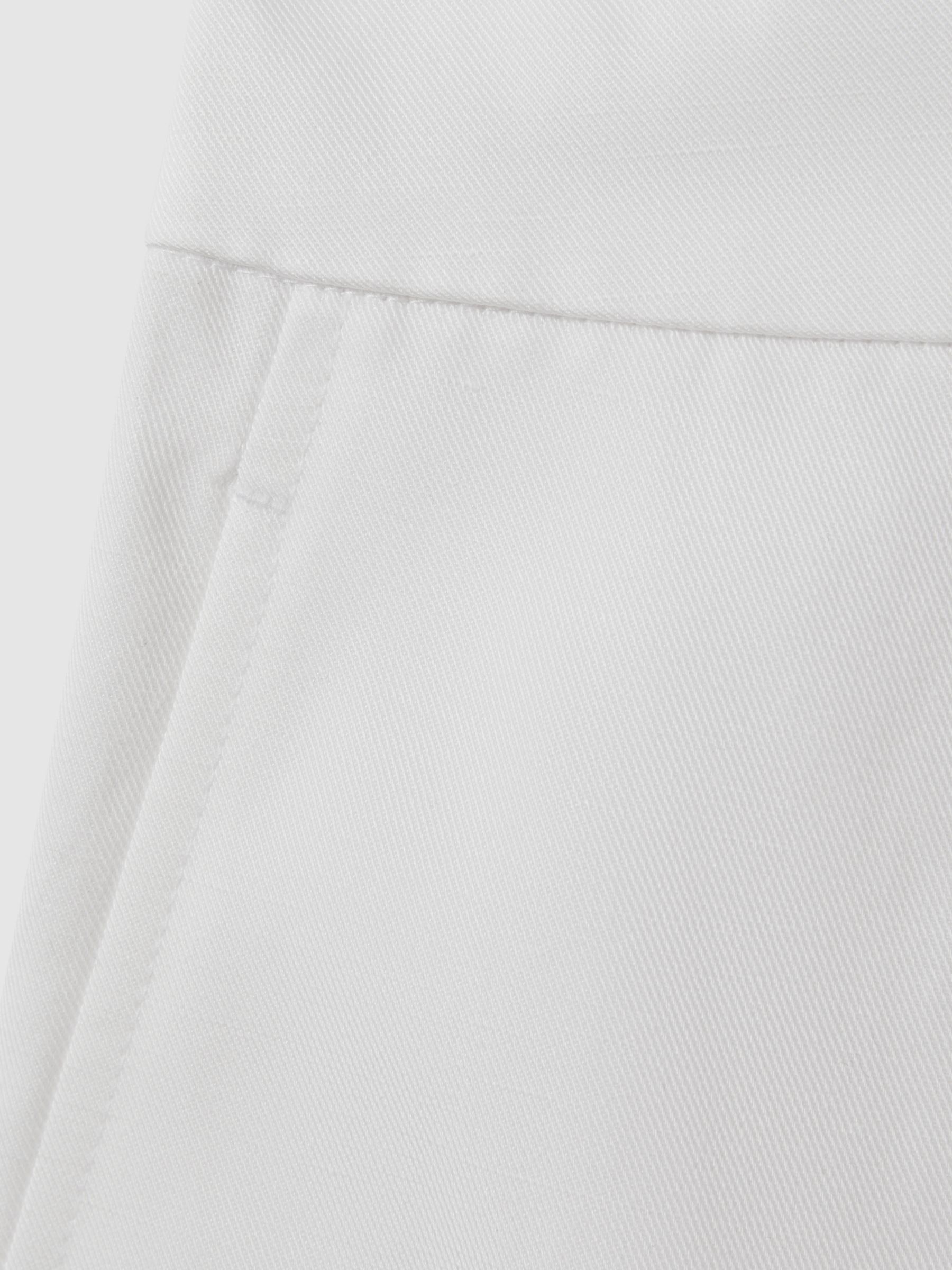 Buy Reiss Farrah Linen Blend Trousers, White Online at johnlewis.com