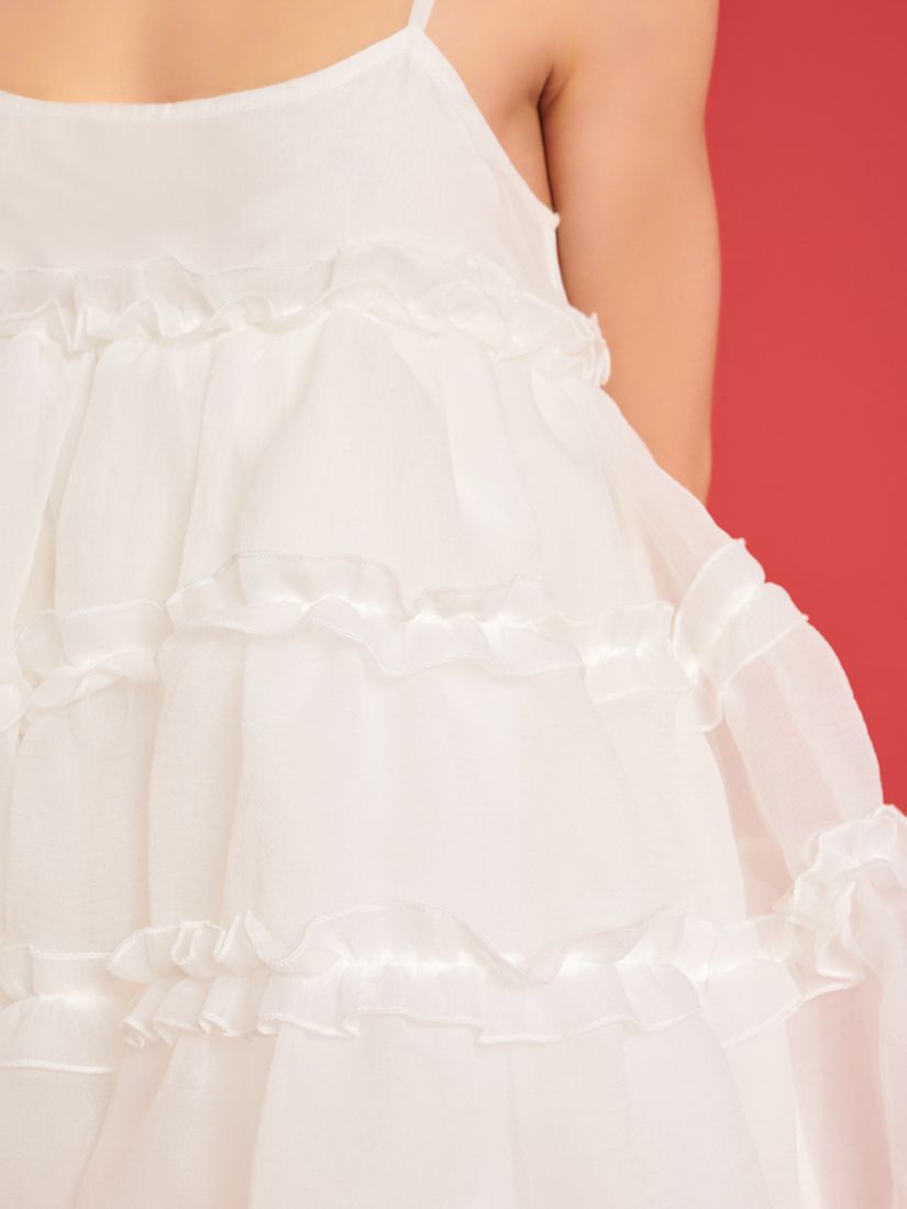 Sister Jane Dream Breeze Organza Mini Dress, White, 6