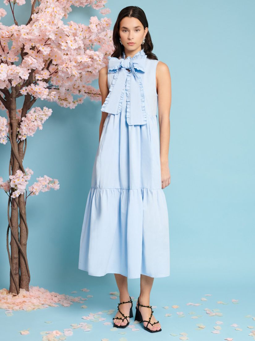 Buy Sister Jane Skye Bow Midi Dress, Blue Online at johnlewis.com