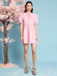 Sister Jane Flutter Pleat Mini Dress, Pink