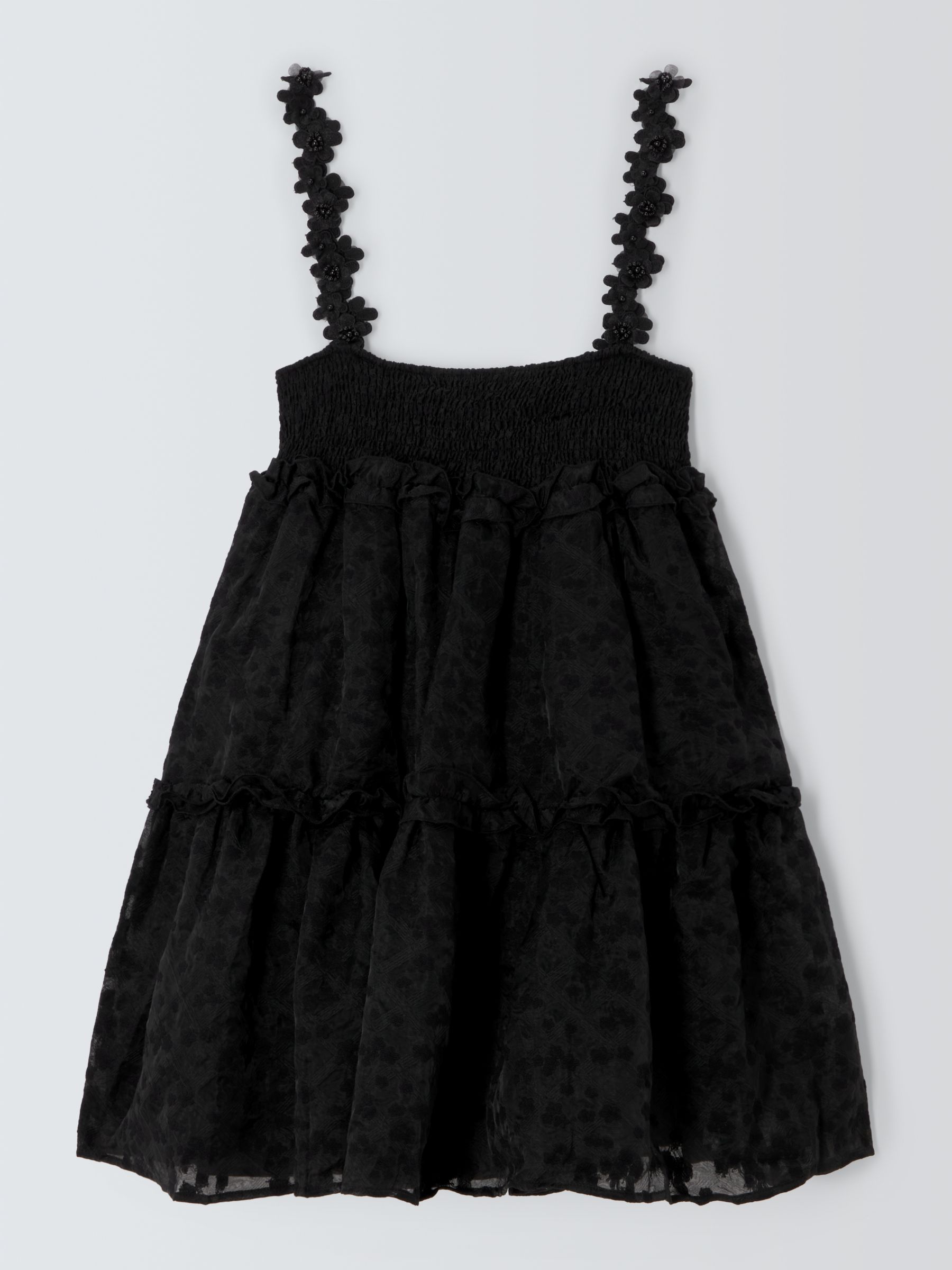Sister Jane Dream Enflower Jacquard Mini Dress, Black, 6