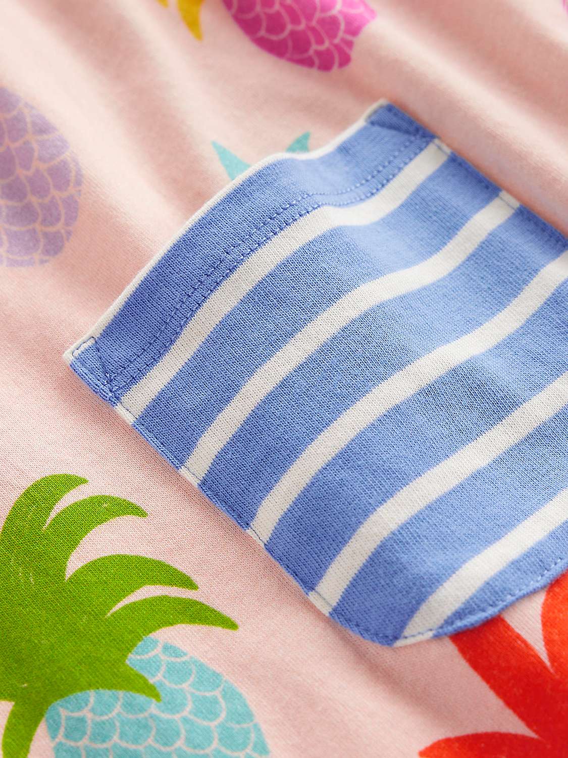 Buy Mini Boden Kids' Pineapple Print Short Sleeve Tunic, Pink Online at johnlewis.com