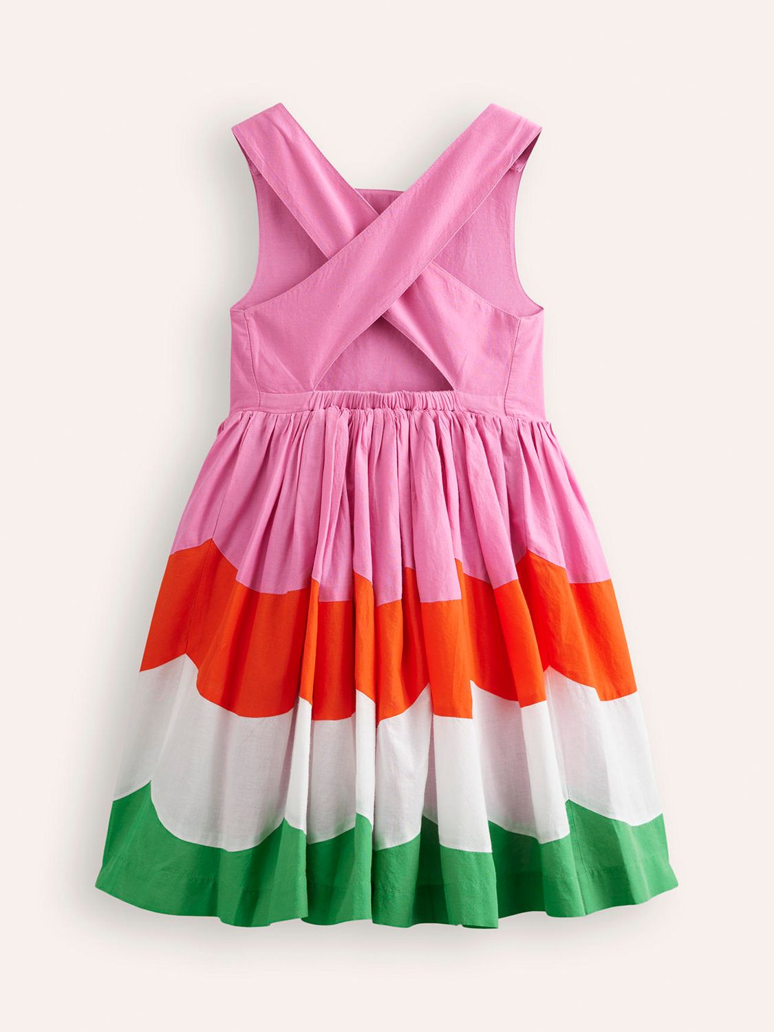 Buy Mini Boden Kids' Cross Back Dress, Multi Online at johnlewis.com