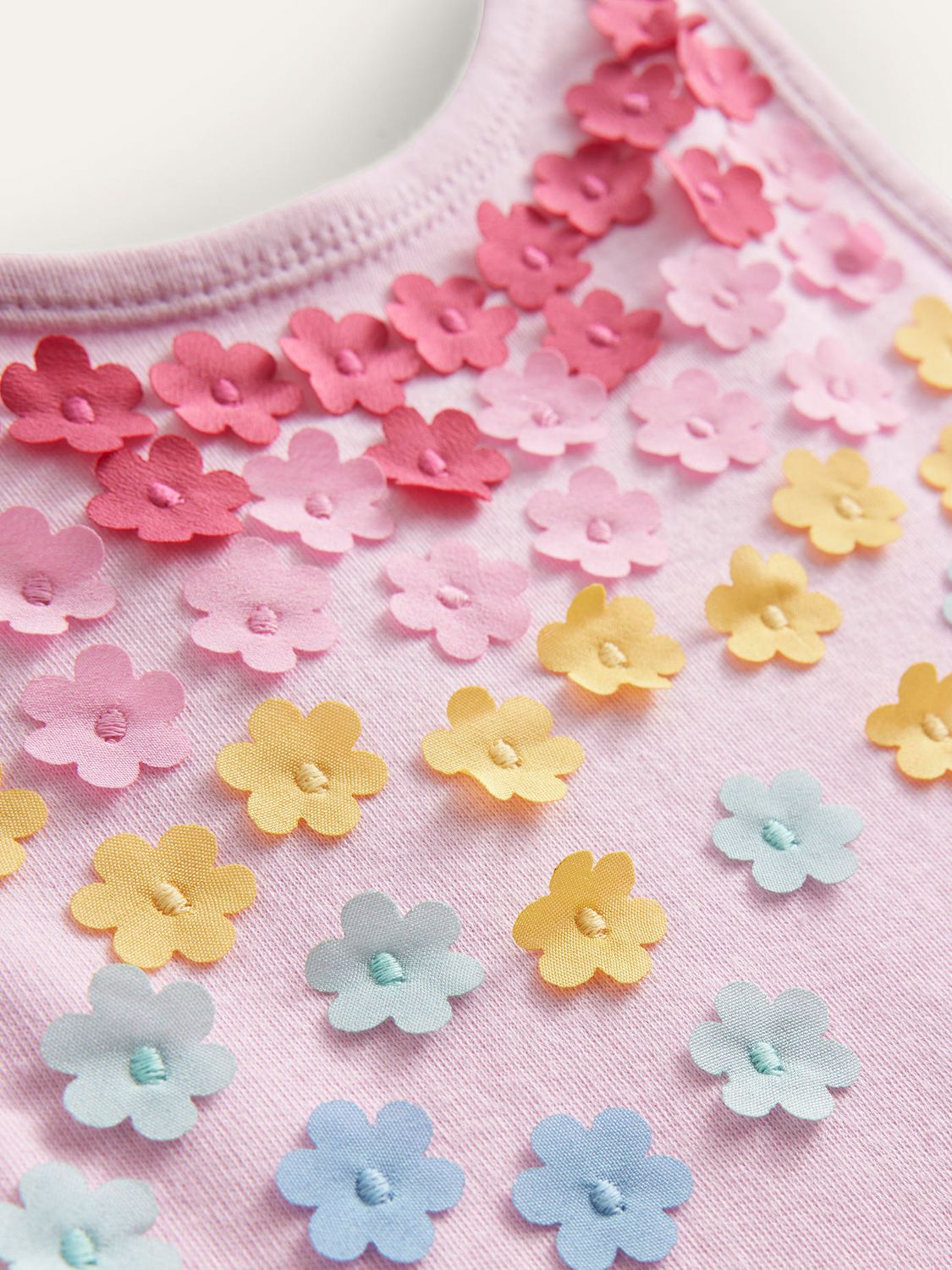 Buy Mini Boden Kids' Floral Jersey Tulle Flutter Dip Hem Party Dress, Sweet Pea Pink Online at johnlewis.com
