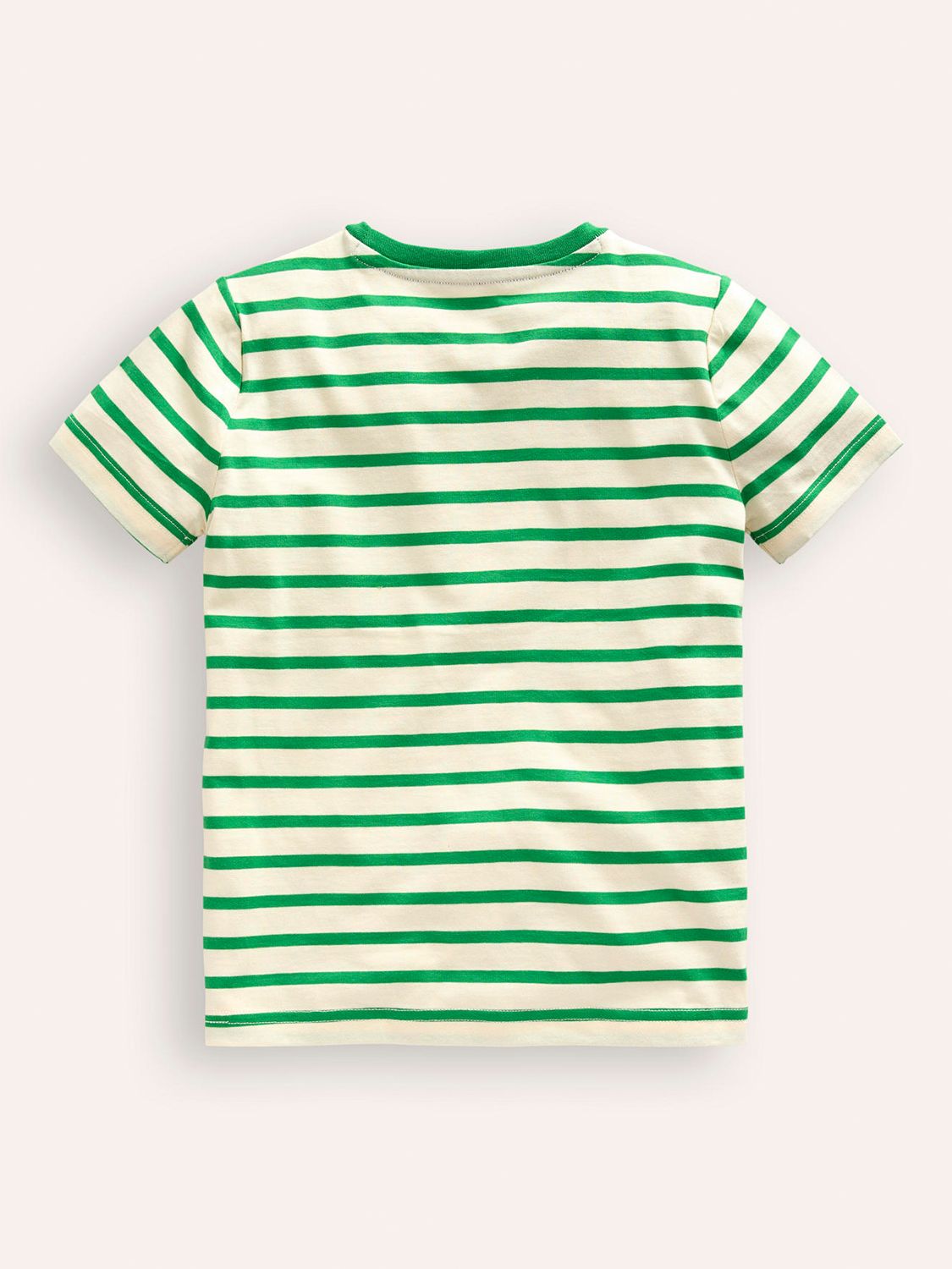 Mini Boden Kids' Big Applique Digger Truck T-Shirt, Green/ Ivory, 12-18 months