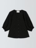 SUMMERY Copenhagen Elodie Button Top, Black