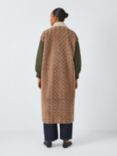 SUMMERY Copenhagen Ciel Colour Block Coat, Beige/Multi