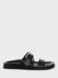 Hobbs Nicky Leather Footbed Sandals, Ivory