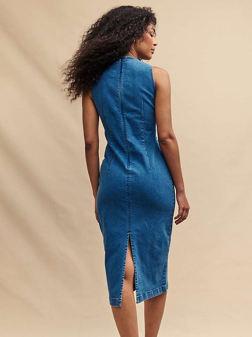 Buy Nobody's Child Farringdon Denim Midi Dress, Blue Online at johnlewis.com
