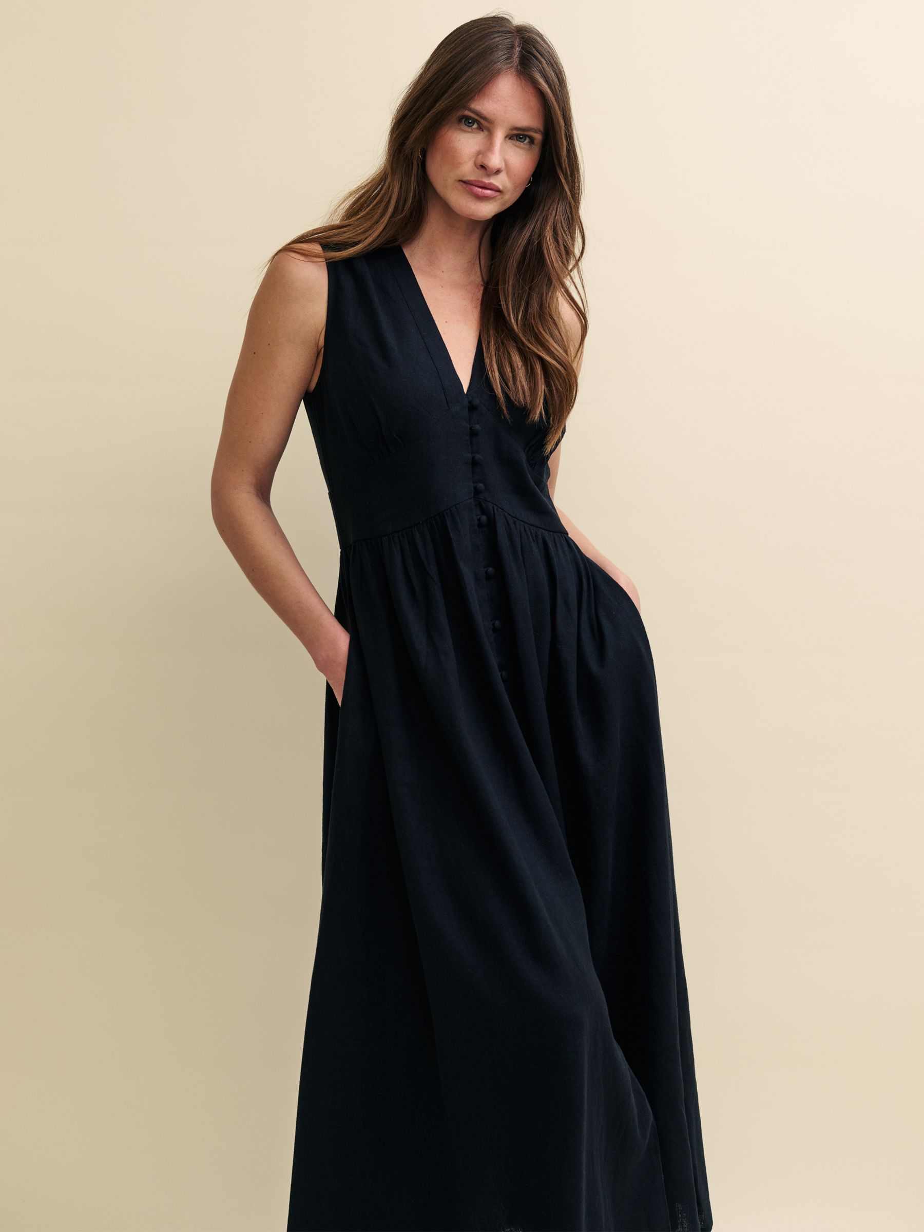 Buy Nobody's Child Starlight Sleeveless Midaxi Dress, Black Online at johnlewis.com