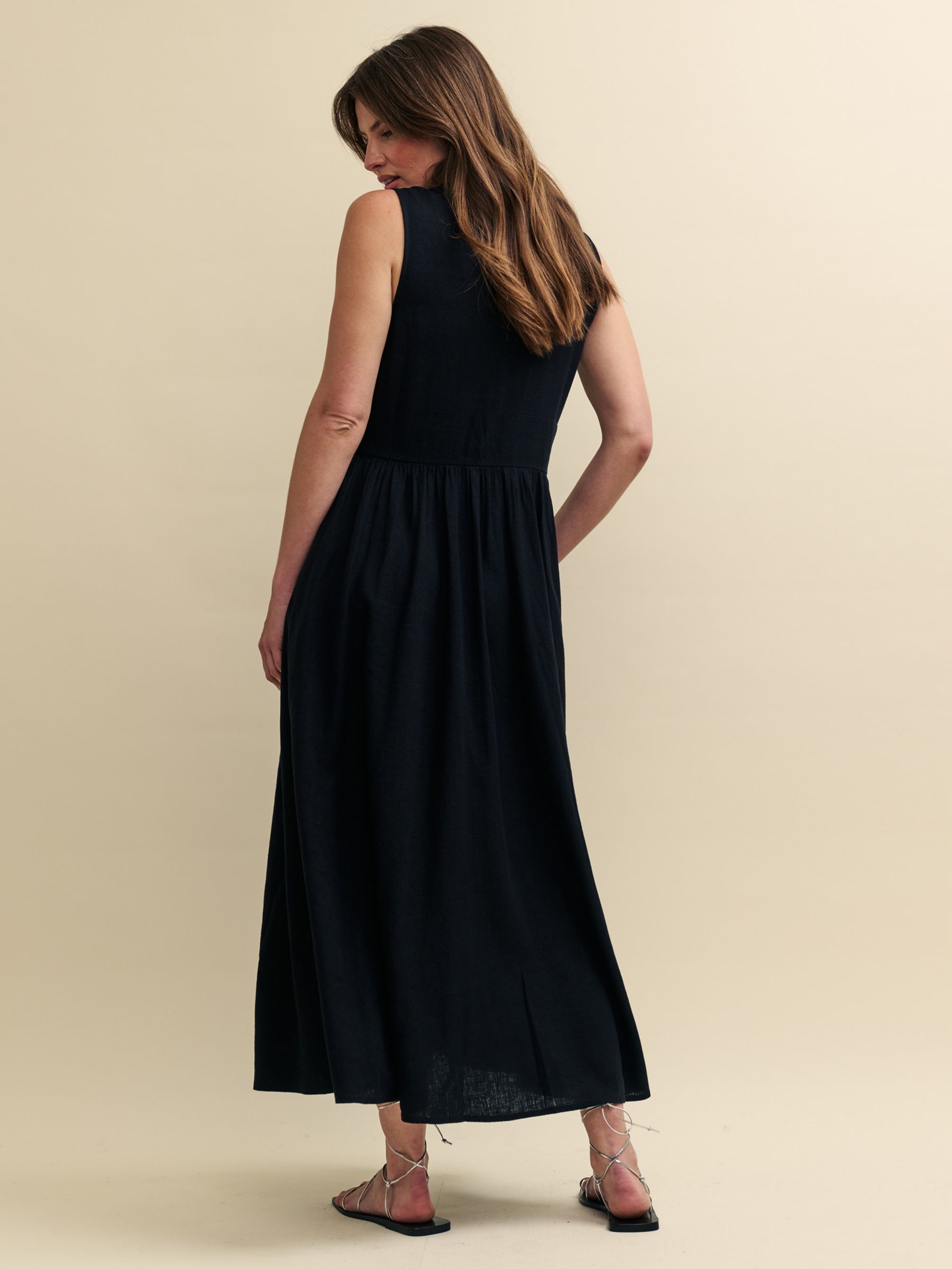 Buy Nobody's Child Starlight Sleeveless Midaxi Dress, Black Online at johnlewis.com