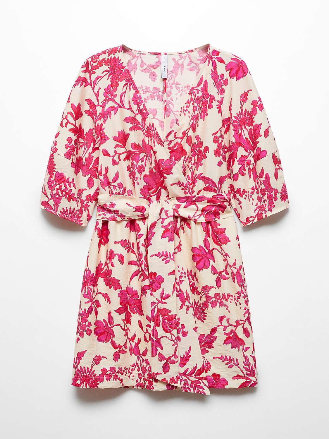 Buy Mango Wally Floral Wrap Dress, Red Online at johnlewis.com