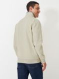 Crew Clothing Classic Half-Zip Sweatshirt, Oatmeal