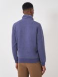 Crew Clothing Classic Half-Zip Sweatshirt, Mid Blue, Mid Blue