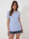 Crew Clothing Breton Stripe T-Shirt, White