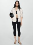 Mango Alaia Oversize Denim Jacket, Natural White