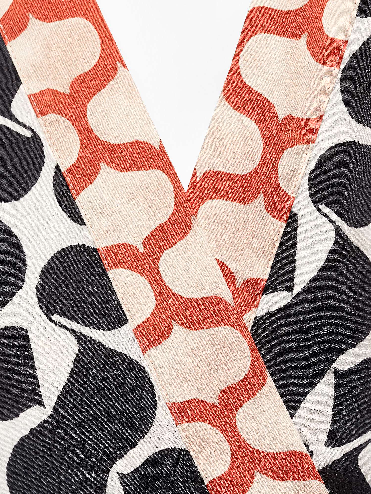 Buy Mango Cosim Abstract Print Bow Detail Halterneck Jumpsuit, Black/Multi Online at johnlewis.com