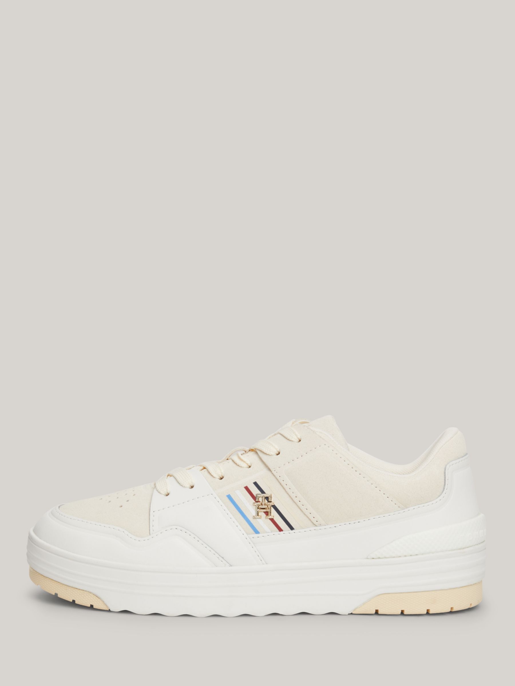 Buy Tommy Hilfiger Global Stripe Basketball Trainers, Calico Online at johnlewis.com
