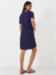 Crew Clothing Lea Linen Blend Shift Dress, Navy Blue, Navy Blue