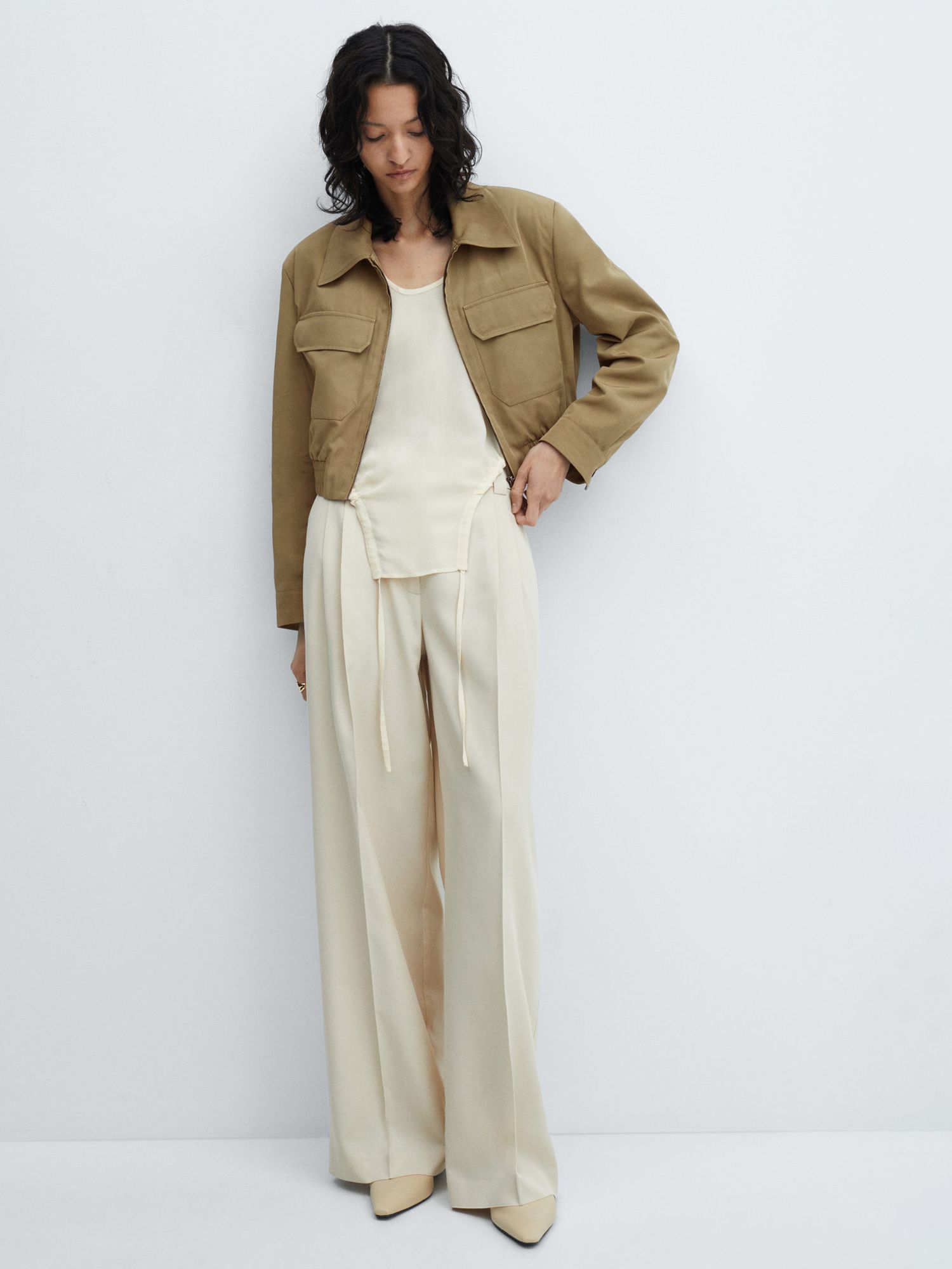 Buy Mango Insect Cropped Jacket Online at johnlewis.com