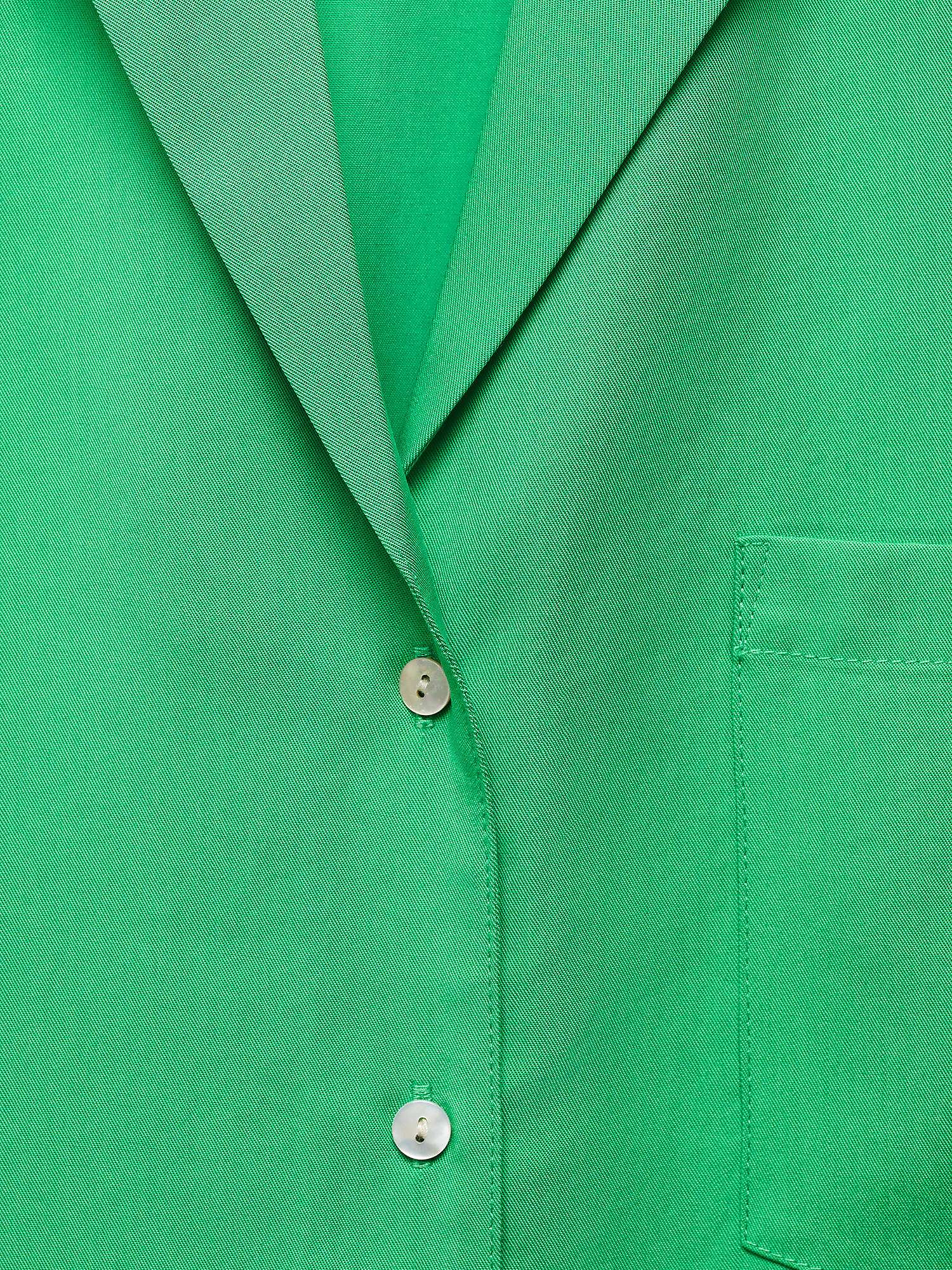 Buy Mango Moma Lyocell Shirt, Green Online at johnlewis.com