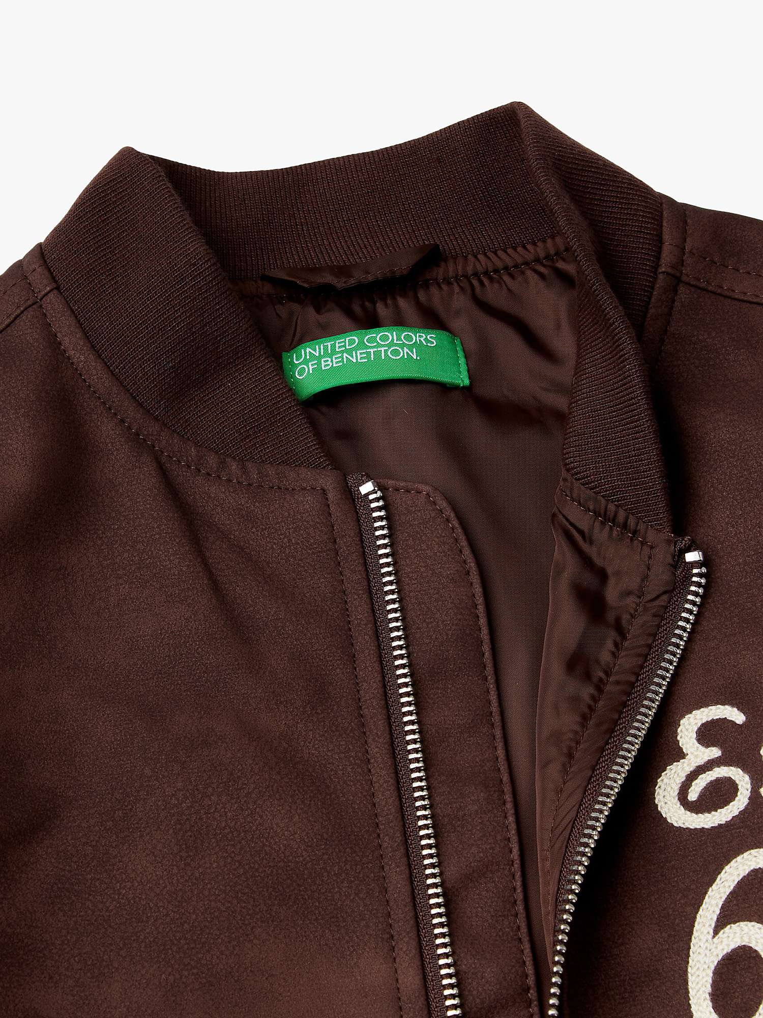 Buy Benetton Kids' Est. 65 Faux Leather Jacket, Brown Online at johnlewis.com