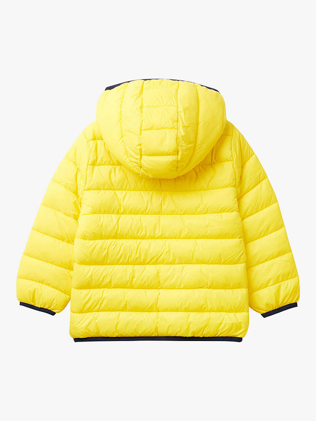 Benetton Kids' Hooded Puffer Jacket, Yellow