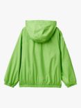 Benetton Kids' Hooded Rain Jacket, Acid Green
