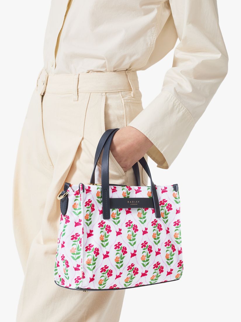 Radley Carousel Floral Print Tote Bag, Chalk/Multi, One Size
