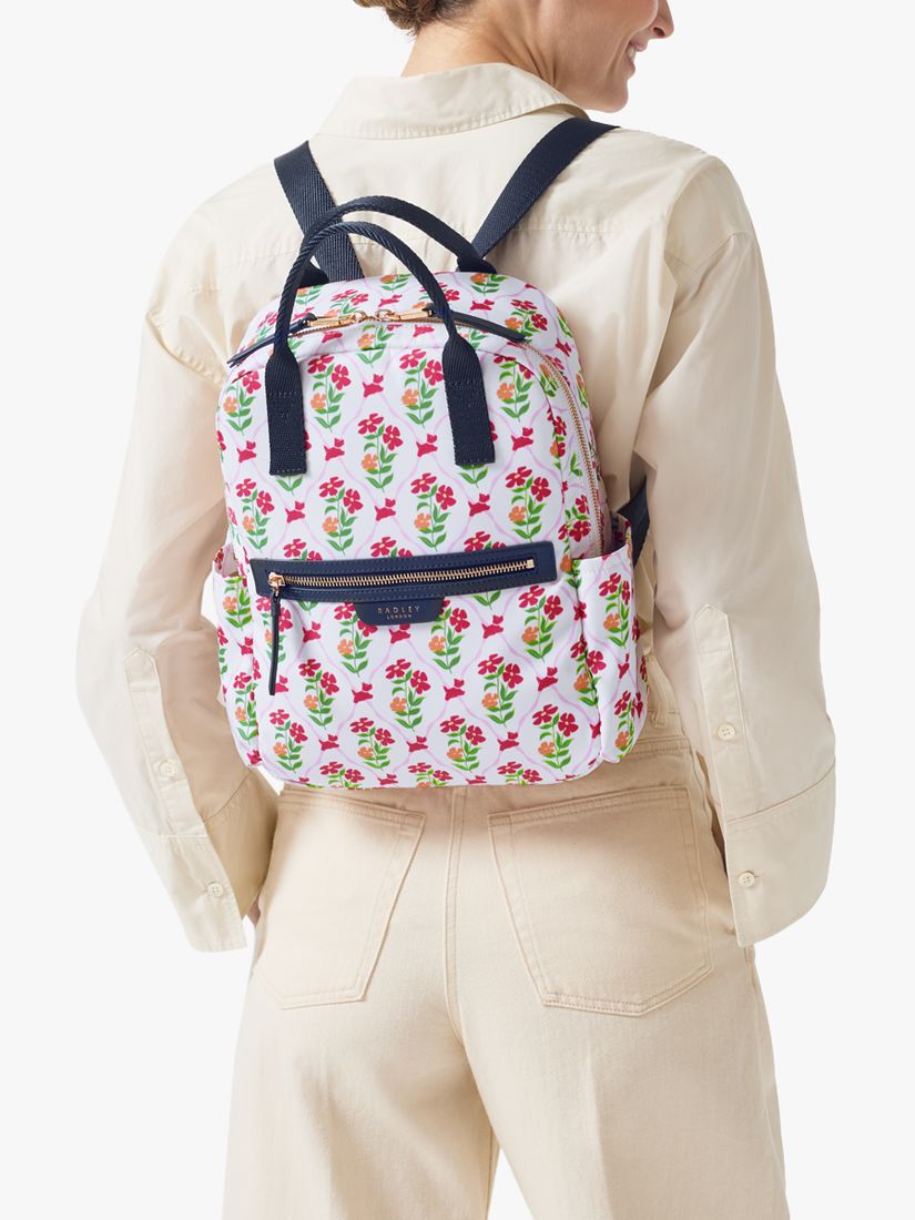 Radley Carousel Floral Backpack, Chalk/Multi, One Size