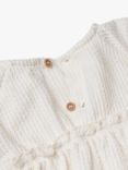Benetton Baby Textured Fleece Dress, Cream